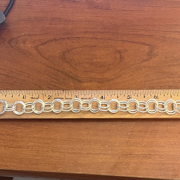 8 in. 925 Sterling Toggle Bracelet with engravable  disc - Picture 4 of 4